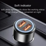 Yesido Y43 Dual USB Port Car Fast Charger Cigarette Lighter 36W Car Charger - Image 8