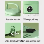 Mini Portable Folding Household Washing Machine Underwear Washer - Image 4
