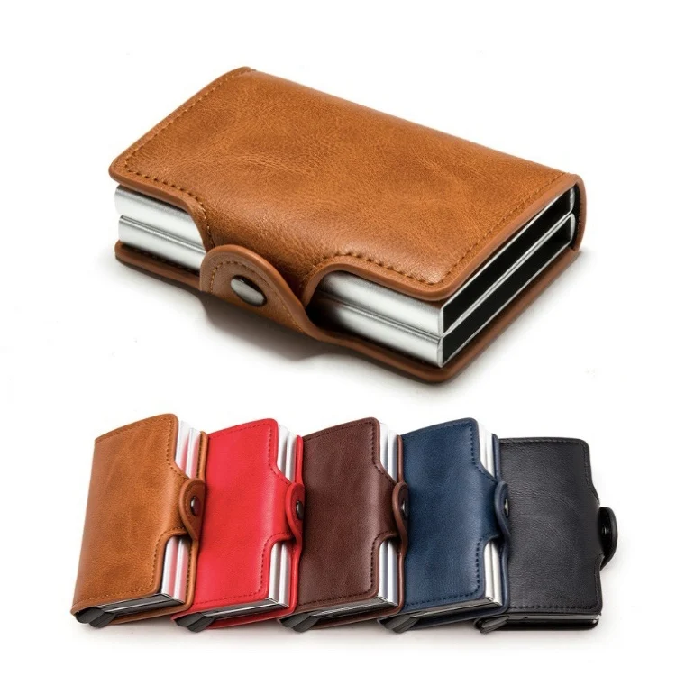 TBD06038251_B1.webp Automatic Pop-up Card Holder Metal Card Box RFID Credit Card Bank Card Box Wallet - Image 2