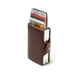 Automatic Pop-up Card Holder Metal Card Box RFID Credit Card Bank Card Box Wallet - Image 3