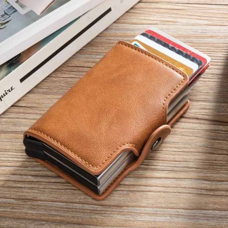TBD06038251_B4.webp Automatic Pop-up Card Holder Metal Card Box RFID Credit Card Bank Card Box Wallet - Image 5
