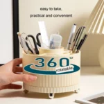 Desktop Rotation Makeup Brush Bucket Dressing Table Stand - Image 6