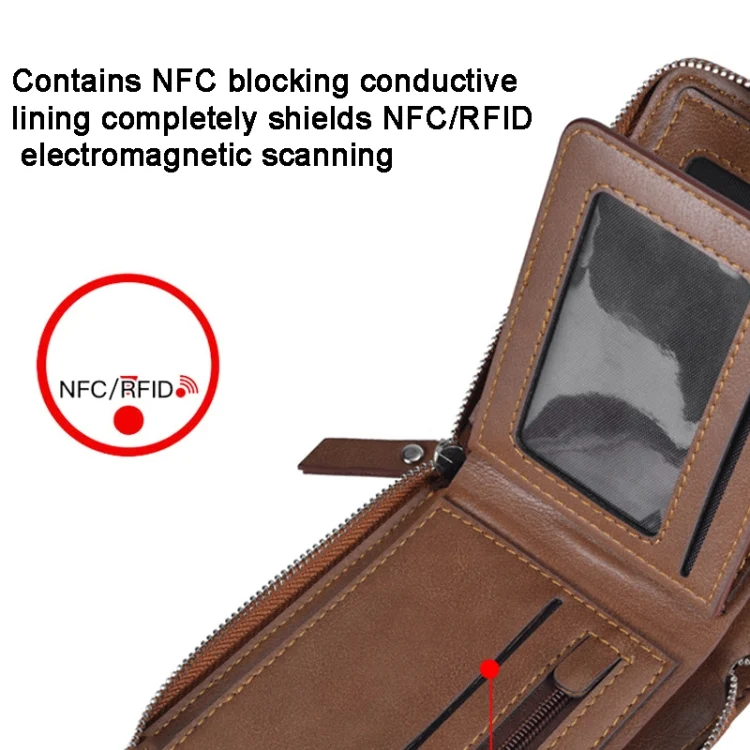TBD06038312_B3.webp DEABOLAR Men Short Type PU Wallet Retro Zipper RFID Antimagnetic Card Holder - Image 4