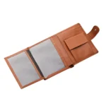 DEABOLAR Men Vertical Coin Purse Buckle Zipper Card Holder Driver License Protective Cover - Image 2