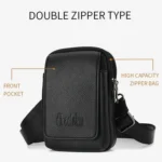 DEABOLAR Men Waist Bag Vertical Waist Belt Hanging Bag Outdoor Sports Mini Mobile Phone Bag - Image 5