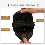 DEABOLAR Men Waist Bag Vertical Waist Belt Hanging Bag Outdoor Sports Mini Mobile Phone Bag - Image 7