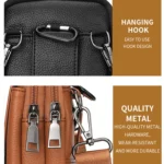 DEABOLAR Men Waist Bag Vertical Waist Belt Hanging Bag Outdoor Sports Mini Mobile Phone Bag - Image 9