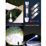 Outdoor Strong Laser Flashlight Telescopic Focus Warning Lighting - Image 5