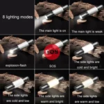 Outdoor Strong Laser Flashlight Telescopic Focus Warning Lighting - Image 8
