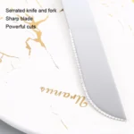 Stainless Steel Cake Knife Fork Set Cake Spoon Moon Cake Knife Fork - Image 5