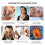 Smart Anti-snoring Device TENS Double Pulse Sound Wave Induction Sleep Snoring Breathing Corrector - Image 12