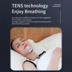 Smart Anti-snoring Device TENS Double Pulse Sound Wave Induction Sleep Snoring Breathing Corrector - Image 9
