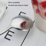 304 Stainless Steel Long Handle Thickened Round Spoon Coffee Ice Drink Mixing Spoon - Image 5