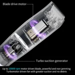 Electric Waterproof Hairdresser Children Low Noise Rechargeable Push Clipper - Image 3