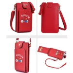 Ladies Mobile Phone Bag One Shoulder Messenger Mini Bag Printed Long Card Holder Wallet - Image 7