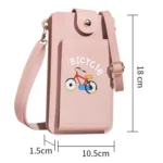 Ladies Mobile Phone Bag One Shoulder Messenger Mini Bag Printed Long Card Holder Wallet - Image 3