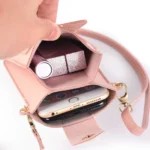 Ladies Mobile Phone Bag One Shoulder Messenger Mini Bag Printed Long Card Holder Wallet - Image 5