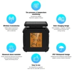 Solar Motorcycle Tire Pressure Monitor Color Screen High Precision Sensor - Image 3