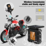 Solar Motorcycle Tire Pressure Monitor Color Screen High Precision Sensor - Image 6