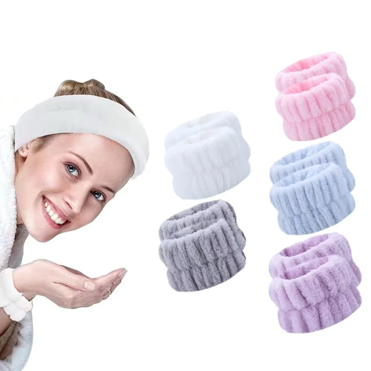 TBD06038450_B1.webp 6pcs Washing Anti-Humidity Washing Face Wrist Strap Sports Sweat-Wiping Bracelet Sweat-Absorbing Sleeve - Image 2