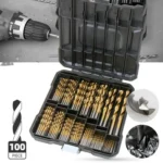 99-in-1 Titanium Drill Bit Set High-Speed Steel Drill Bits