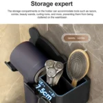 For Dyson Hair Dryer Wall-Mounted Holder Bathroom Shelf Storage Rack - Image 3