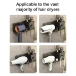 For Dyson Hair Dryer Wall-Mounted Holder Bathroom Shelf Storage Rack - Image 7