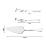 6pcs/set Stainless Steel Cake Knife And Fork Set - Image 6