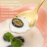 Stainless Steel Water Droplet Shell Spoon Ice Cream Spoon Coffee Mixing Spoon - Image 7