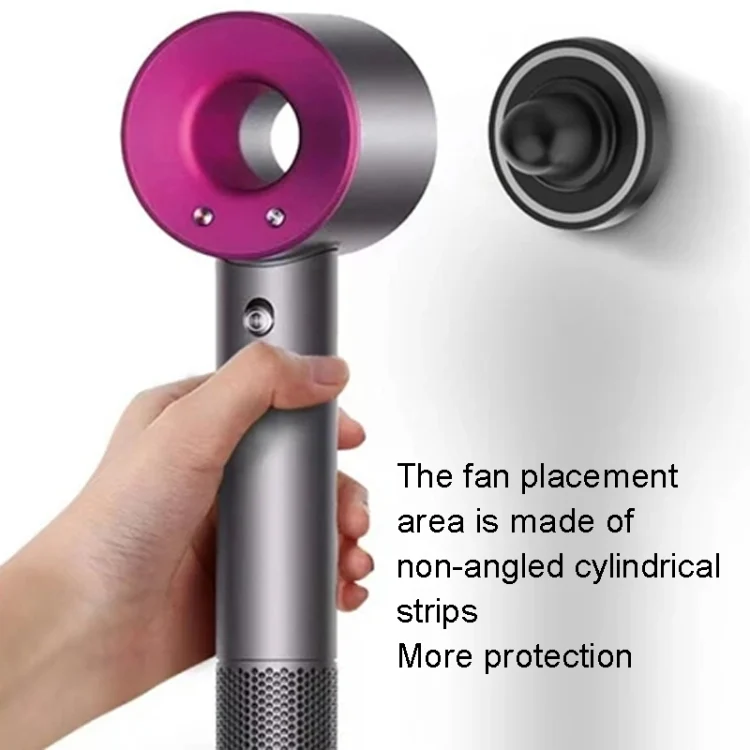 TBD06038465_B6.webp No-punch Bathroom Wall Mounted Magnetic Blower Holder Nozzle Storage Hanger - Image 7