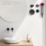 No-punch Bathroom Wall Mounted Magnetic Blower Holder Nozzle Storage Hanger - Image 8