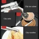 With Teeth Non-Slip Stainless Steel Ice Clip Mirror Polishing Coffee Square Sugar Clip - Image 2