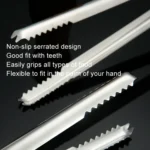 With Teeth Non-Slip Stainless Steel Ice Clip Mirror Polishing Coffee Square Sugar Clip - Image 4
