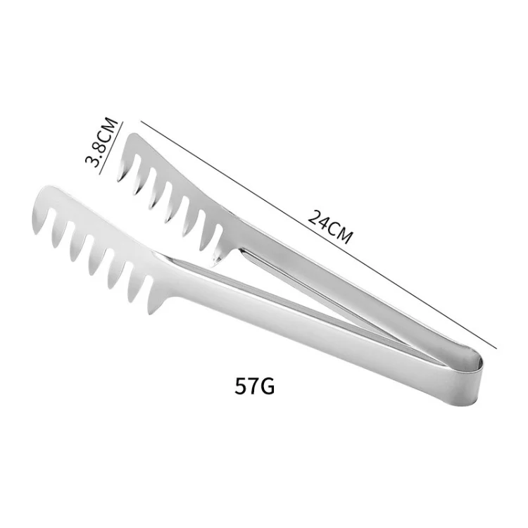 TBD06038475_B2.webp Titanium Plated Stainless Steel Spaghetti Clip Restaurant Food Clamps - Image 3