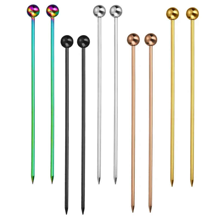 TBD06038478_B1.webp 304 Stainless Steel Fruit Needle Dim Sum Decorative Small Sticks - Image 2