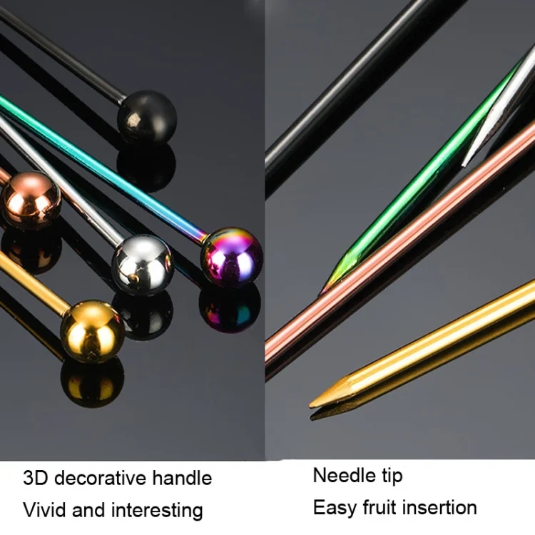 TBD06038478_B3.webp 304 Stainless Steel Fruit Needle Dim Sum Decorative Small Sticks - Image 4
