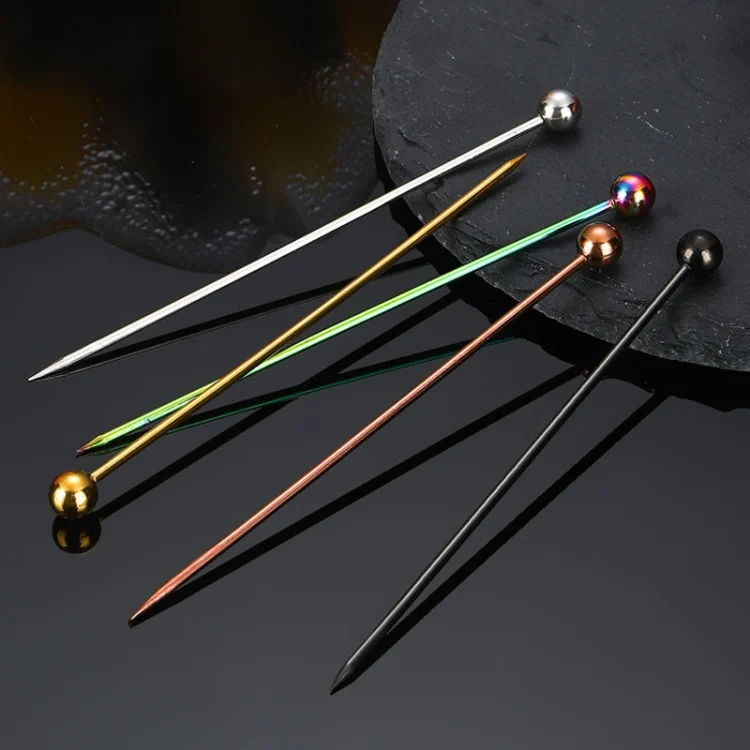 TBD06038478_B5.webp 304 Stainless Steel Fruit Needle Dim Sum Decorative Small Sticks - Image 6