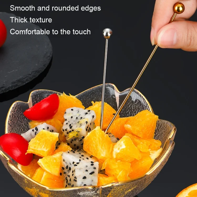 TBD06038478_B7.webp 304 Stainless Steel Fruit Needle Dim Sum Decorative Small Sticks - Image 8