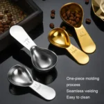 30ml 304 Stainless Steel Thickened Coffee Spoon With Scale Measuring Bean Spoon - Image 5