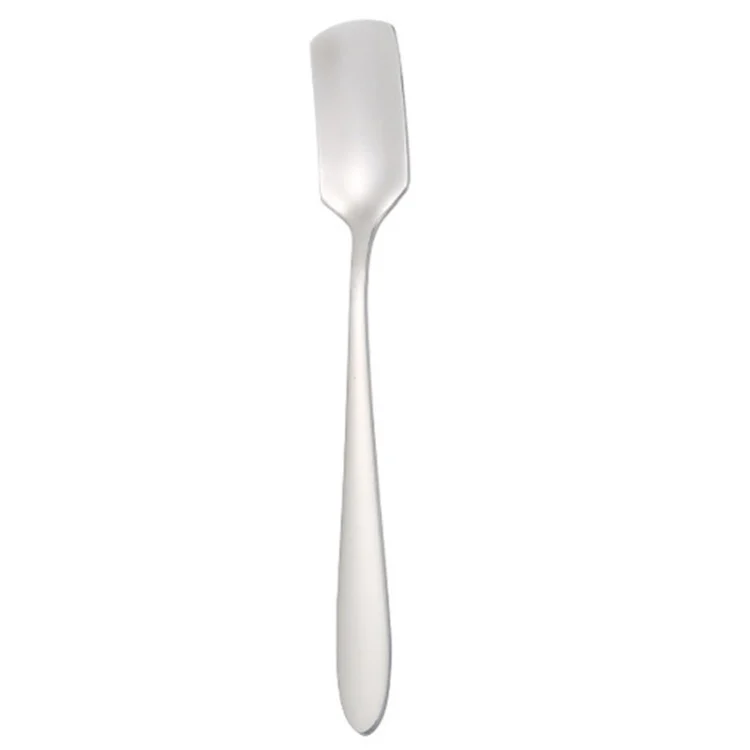 TBD0603850101.webp 304 Stainless Steel Square Head Spoon Cake Dessert Coffee Small Spoon - Image 1