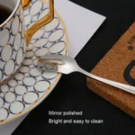304 Stainless Steel Square Head Spoon Cake Dessert Coffee Small Spoon - Image 5