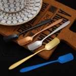 304 Stainless Steel Square Head Spoon Cake Dessert Coffee Small Spoon - Image 6