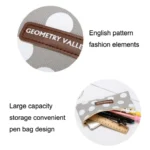 10pcs Simple Pencil Bag Canvas Student Stationery Bag Large Capacity Pencil Bag - Image 4