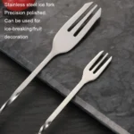 Small 410 Stainless Steel Double Head Spoon Thread Cocktail Mixing Spoon - Image 4