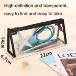 3pcs PVC Student Stationery Storage Transparent Pencil Bag Exam Transparent Zipper Pencil Bag - Image 7