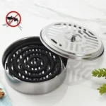 Stainless Steel Mosquito Incense Tray Holder Household Fireproof Mosquito Incense Box With Cover