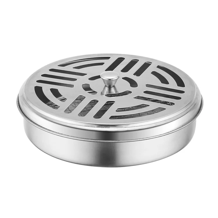 TBD06038519_B2.webp Stainless Steel Mosquito Incense Tray Holder Household Fireproof Mosquito Incense Box With Cover - Image 3