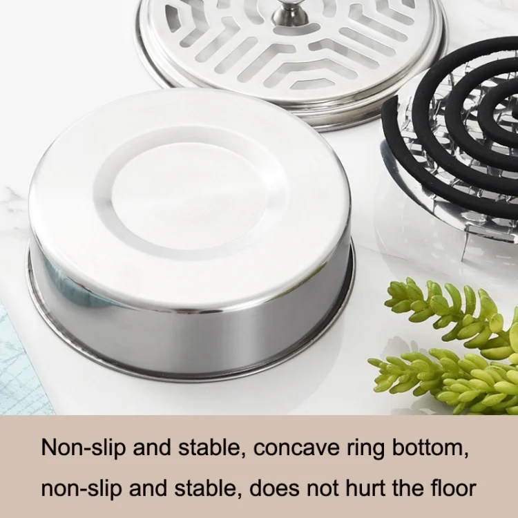 TBD06038519_B4.webp Stainless Steel Mosquito Incense Tray Holder Household Fireproof Mosquito Incense Box With Cover - Image 5