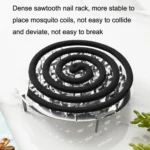 Stainless Steel Mosquito Incense Tray Holder Household Fireproof Mosquito Incense Box With Cover - Image 6