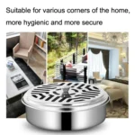 Stainless Steel Mosquito Incense Tray Holder Household Fireproof Mosquito Incense Box With Cover - Image 7